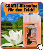 Jetzt GRATIS-Vitamine für Ihren Gartenteich und 10,- Euro sparen!