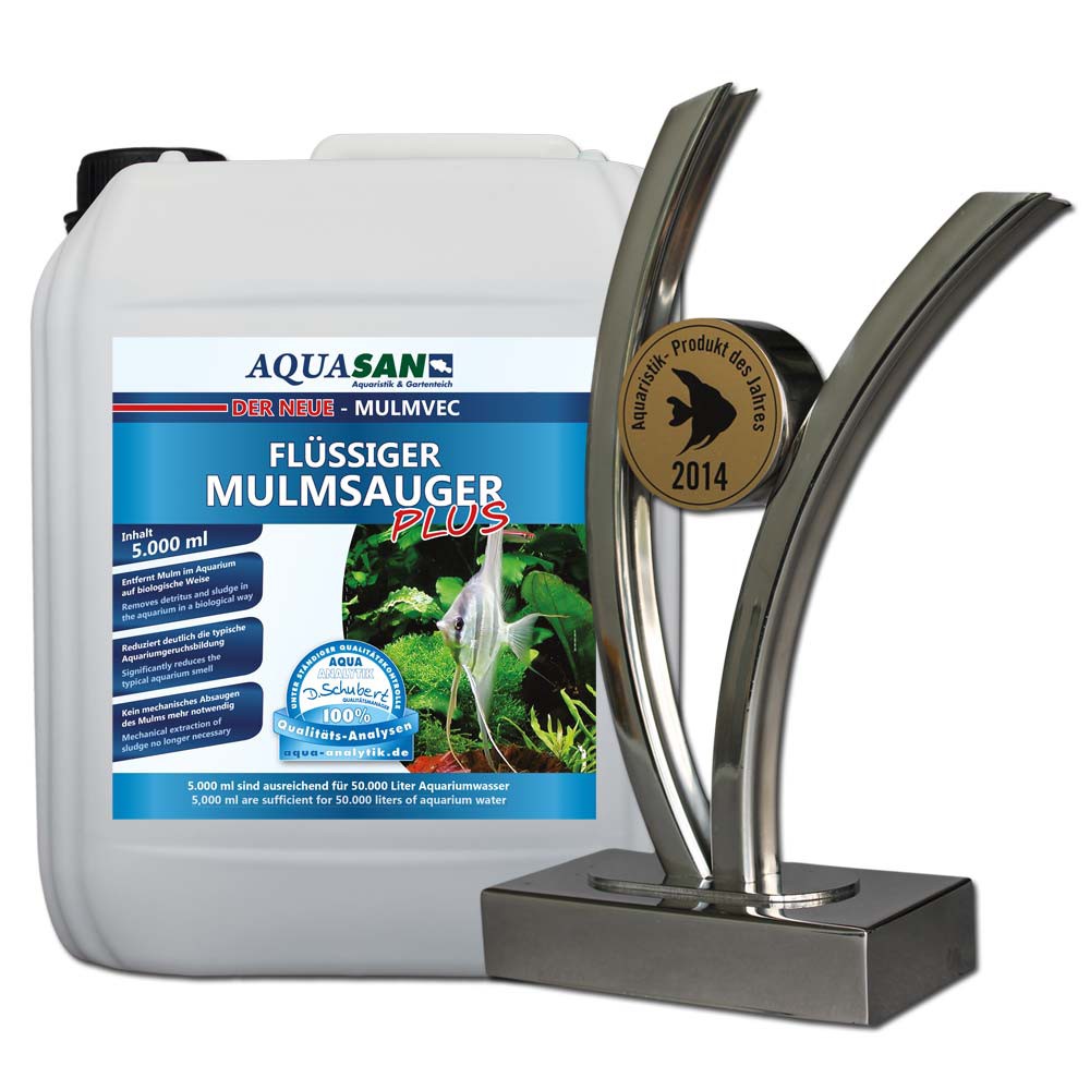 AQUASAN Mulmvec Flüssiger Mulmsauger 5.000 ml AQUARISTIK Wasserpflege