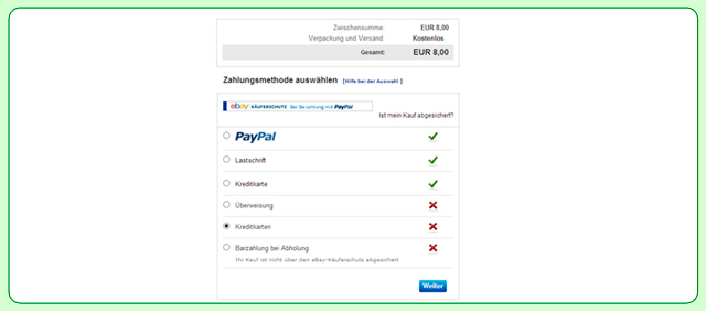 Sie möchten mit PayPal oder per Überweisung bezahlen!
