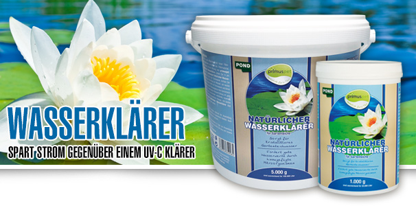 primuspet - Natürlich für's Tier Natürlicher Wasserklärer für Ihren Gartenteich primuspet - Natürlich für's Tier Natürlicher Wasserklärer für Ihren Gartenteich